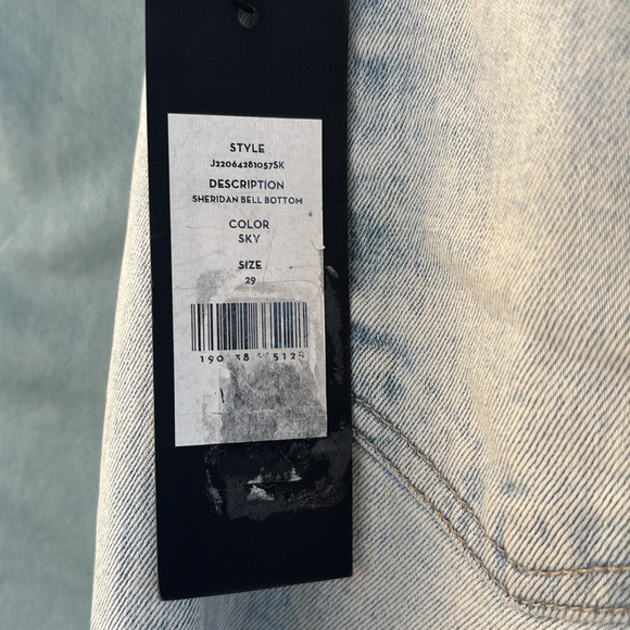 NWT Veronica Beard Sheridan Bell Bottom Blue Jean in Sky Sz 29" 70s Retail $298 - Picture 5 of 8
